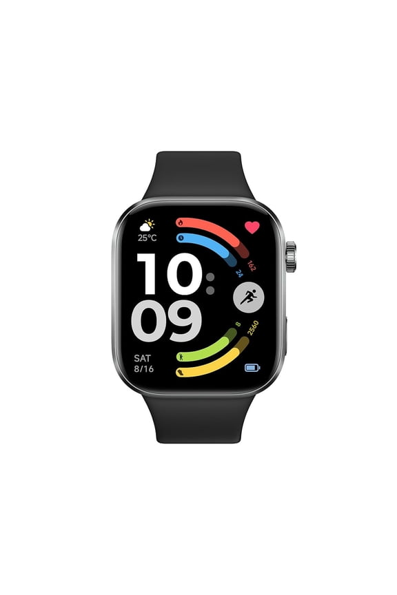Redmi Watch 6 Smart Watch, 2.07'' AMOLED, GPS, Heart Rate/Sleep/Stress Tracking, 150+ Sports Modes, 24-Day Battery Life, 5ATM, for Android & iOS, Black