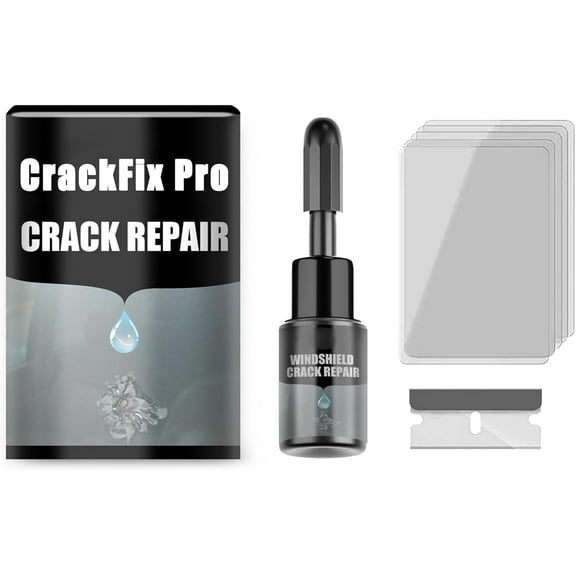 XIAOMUMU CrackFix Pro Kit - Car Windshield Crack Fix Kit, Chips and Cracks Car Glass Repair Kits