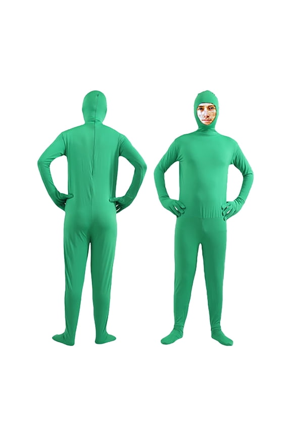 Adults Solid Full Body Suit Open Face Hooded Bodysuit Stretchy Performance Suits