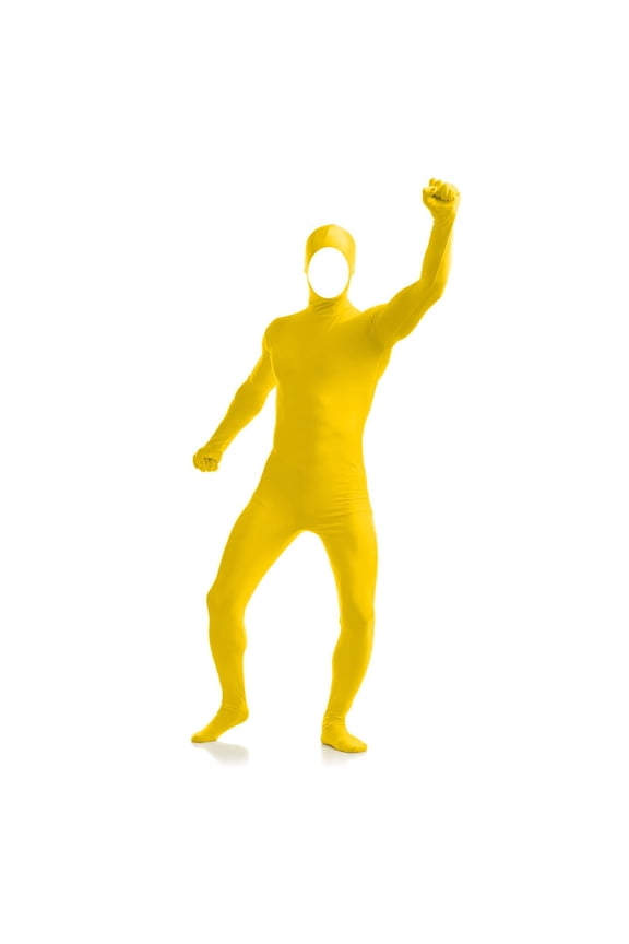 Adults Solid Full Body Suit Open Face Skin Tight Bodysuit Flexible Stage Performance Suits