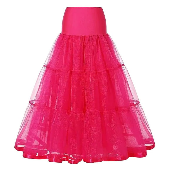 XIAONU Bridal Crinoline Underskirt For Women Tulle A-Line Voluminous Skirts Formal Gown Styling Occasions