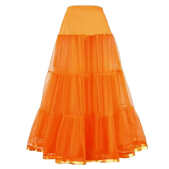 XIAONU Bridal Crinoline Underskirt For Women Tulle A-Line Voluminous Skirts Formal Gown Styling Occasions