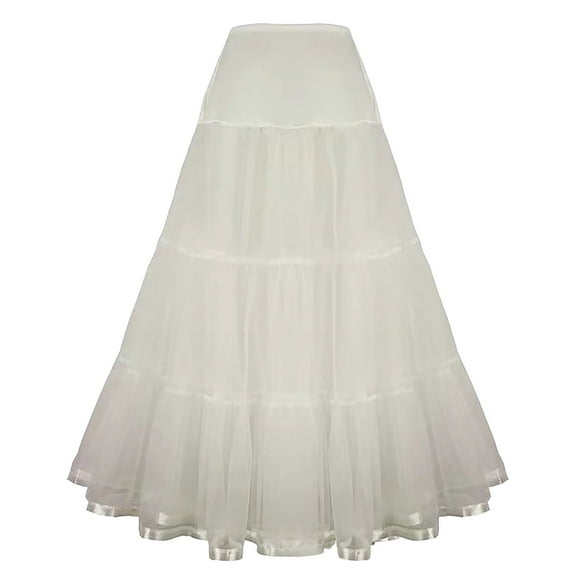 XIAONU Bridal Crinoline Underskirt For Women Tulle A-Line Voluminous Skirts Formal Gown Styling Occasions