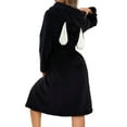 thumbnail image 1 of XIAONU Cute Hooded Robe For Womens Bunny Ear Belted Fuzzy Bathrobe Loungewear Soft Home Sleepwear, 1 of 5