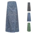 thumbnail image 1 of XIAONU Ditsy Floral Midi Skirt for Women High-Waist Long Skirts Spring Daily Wrap, 1 of 7