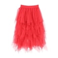 thumbnail image 1 of XIAONU Dreamy Tulle Skirt for Women Gathered Elastic Waist Mesh Overlay Whimsical Modern Celebration Event Skirt, 1 of 3