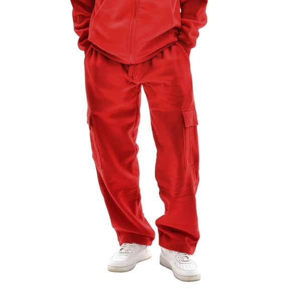 XIAONU Wide Leg Pants Mid Rise Loose Fit Straight Pants Elastic Waist Soft Casual Cargo Pants