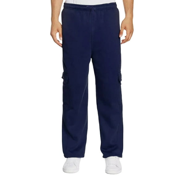 XIAONU Wide Leg Pants Mid Rise Loose Fit Straight Pants Elastic Waist Soft Casual Cargo Pants