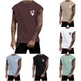 thumbnail image 1 of XIAONU Graphic Tank Top for Men Sleeveless Crew Neck Workout Tee, 1 of 4