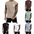 thumbnail image 1 of XIAONU Graphic Tank Top for Men Sleeveless Crew Neck Workout Tee, 1 of 4