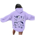 thumbnail image 1 of XIAONU Hoodies For Women Ocean World Print Hooded Sweatshirt With Pocket Comfortable Pullover Hoodie For Daily Wear, 1 of 4