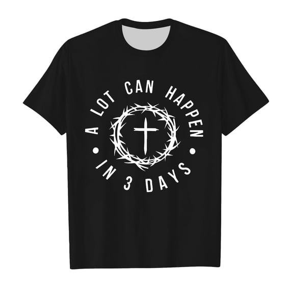 XIAONU Letter Print Crew Neck T Shirt for Women Short Sleeve Classic Fit Everyday Tees Tops