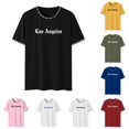 thumbnail image 1 of XIAONU Letter Print T Shirt for Men Crew Neck Short Sleeve Fashion Tee, 1 of 6