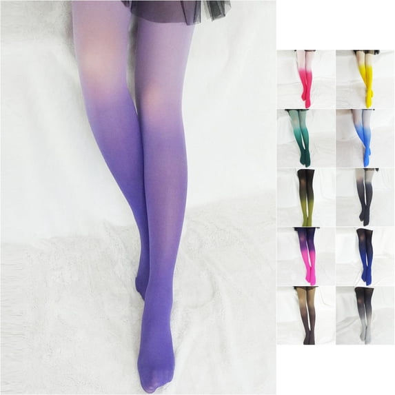 XIAONU Lightweight Gradient Tone Sheer Tights for women