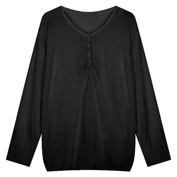 XIAONU Loose Fit Mid Length Women's T-Shirt Long Sleeve Sunscreen Casual Top Everyday Wear
