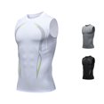 thumbnail image 1 of XIAONU Men Graphic Line Tank Top Sleeveless Athletic Workout Active Shirts, 1 of 3