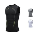 thumbnail image 1 of XIAONU Men Graphic Line Tank Top Sleeveless Athletic Workout Active Shirts, 1 of 3