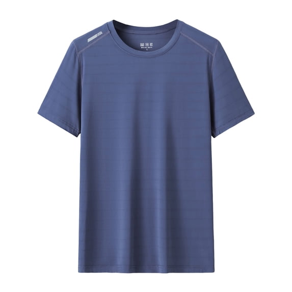 XIAOCHA Men Quick Dry Lightweight Short Sleeve Crew Neck T Shirt Reflective Workout Casual Tee