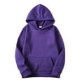 thumbnail image 1 of XIAONU Men's Hoodies Long Sleeves Drawsting Loose Hoodie Sweatshirts Classic Solid Color Pullover Hooded With Pockets, 1 of 1
