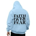 thumbnail image 1 of XIAONU Men's Faith Over Fear Hoodie Biblical Psalm 56:3 Graphic Pullover Hoodies Inspirational Quote Print Casual Hooded Sweatshirt, 1 of 6