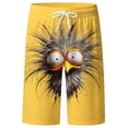 thumbnail image 1 of XIAONU Men's Funny Bird Print Shorts Loose Fit Above Knee Drawstring Swim Trunks Lightweight Tropical Beach Shorts, 1 of 4
