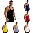 thumbnail image 1 of XIAONU Men's Racerback Muscle Tank Top Slim Fit Sleeveless Bodybuilding Gym Workout Vest, 1 of 5
