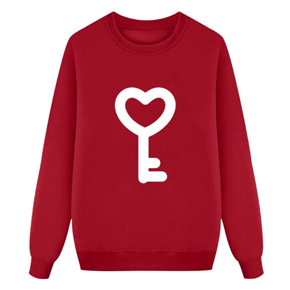 XIAONU Men's Trendy Casual Crewneck Sweatshirt Relaxed Fit Comfortable Long Sleeve Printed Pullover