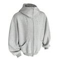thumbnail image 1 of XIAONU Mens Hoodies Lightweight Comfortable Zip Up Hoodie Sweatshirts Casual Loose Fit Pullover Jacket For Daily Wear, 1 of 6