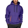 thumbnail image 1 of XIAONU Mens Hoodies Trendy Oversize Drawsting Kangaroo Pocket Hooded Casual Loose Fit Pullover Warm Hoodies Sweatshirts, 1 of 3