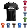 thumbnail image 1 of XIAONU Mens Letter Print Tee Crew Neck Short Sleeve Daily Casual Shirts, 1 of 4