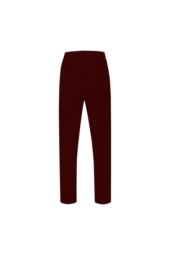 Mens Pants High Waist Front Pleat Straight Long Pants Lightweight Smart Casual Work Pants