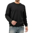 thumbnail image 1 of XIAONU Mens Sweatshirts Slim Fit Long Sleeve Crewneck Pullover Sweatshirt Solid Color Basic Casual Top For Daily Wear, 1 of 4