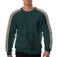 thumbnail image 1 of XIAONU Mens Sweatshirts Slim Fit Pullover Sweatshirt Lightweight Long Sleeve Casual Tops With Striped Print For Autumn Winter Daily Wear, 1 of 7