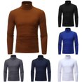 thumbnail image 1 of XIAONU Mens Turtleneck Tops Slim Fit Layering Long Sleeve Tees, 1 of 7