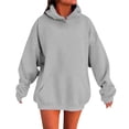 thumbnail image 1 of XIAONU Oversized Hoodies For Women Drop Shoulder Pullover Hoodie Casual Loungewear Sweatshirt, 1 of 5