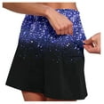 thumbnail image 1 of XIAONU Quick Dry Skort for Women Gradient Printed Sports Skirt Workout Training Fitness Outdoor skorts, 1 of 6