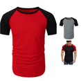 thumbnail image 1 of XIAONU Raglan Short Sleeve T-Shirt for Men Crew Neck Everyday Casual Tees Tops, 1 of 6