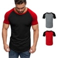 thumbnail image 1 of XIAONU Raglan Short Sleeve T-Shirt for Men Crew Neck Everyday Casual Tees Tops, 1 of 9