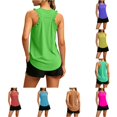 thumbnail image 1 of XIAONU Ruffle Racerback Tank Top for Women Sleeveless Athletic Workout Active Top, 1 of 7