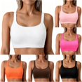 thumbnail image 1 of XIAONU Scoop Neck Sports Bra for Women Soft Support Daily Workout Active Crop Top, 1 of 6