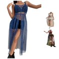 thumbnail image 1 of XIAONU Sheer Mesh Cover Up Dress for Women Sparkle Summer Beach Swim Cover Gown, 1 of 7