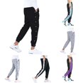 thumbnail image 1 of XIAONU Side Snap Jogger Pants for Men Elastic Side Pockets Sport Trousers, 1 of 7