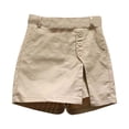 thumbnail image 1 of XIAONU Skort For Women Asymmetrical Hem High Waist Knee Length Skort Lightweight Chic Summer Vacation Skort, 1 of 5