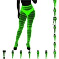 thumbnail image 1 of XIAONU Stretchy Fishnet Tights for Women Printed Graphic Holiday Wear Legging Bottoms, 1 of 6