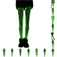 thumbnail image 1 of XIAONU Stretchy Fishnet Tights for Women Printed Graphic Holiday Wear Legging Bottoms, 1 of 6