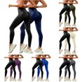 thumbnail image 1 of XIAONU Textured High Waist Workout Leggings 2 Pack For Women Seamless Butt Lifter Athletic Bottoms, 1 of 9