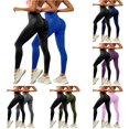 thumbnail image 1 of XIAONU Textured High Waist Workout Leggings 2 Pack For Women Seamless Butt Lifter Athletic Bottoms, 1 of 6