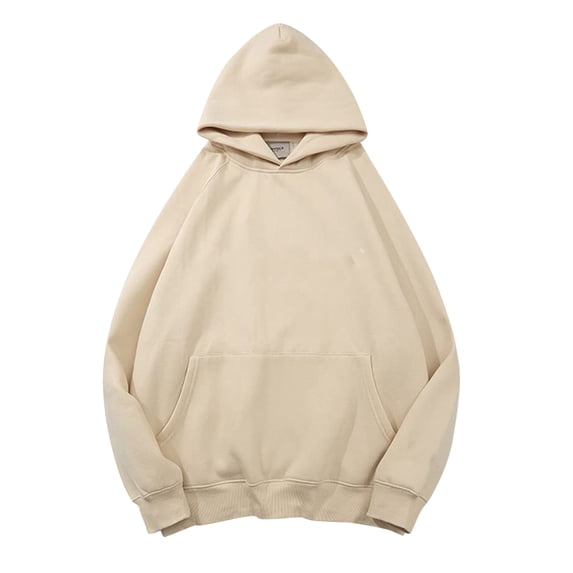 XIAONU Unisex Solid Oversized Hoodie Raglan Sleeve Kangaroo Pocket Pullover Cozy Everyday Casual Hoodies S