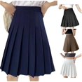 thumbnail image 1 of XIAONU Women High Waist Pleated Mini Skirt Casual Athletic Tennis Skirts, 1 of 4