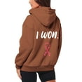 thumbnail image 1 of XIAONU Women'S Hoodies Breast Cancer Prevention Monthly Zipper Hooded Long Sleeve Pocket Drawstring Casual Fleece Sports Hoodie, 1 of 6